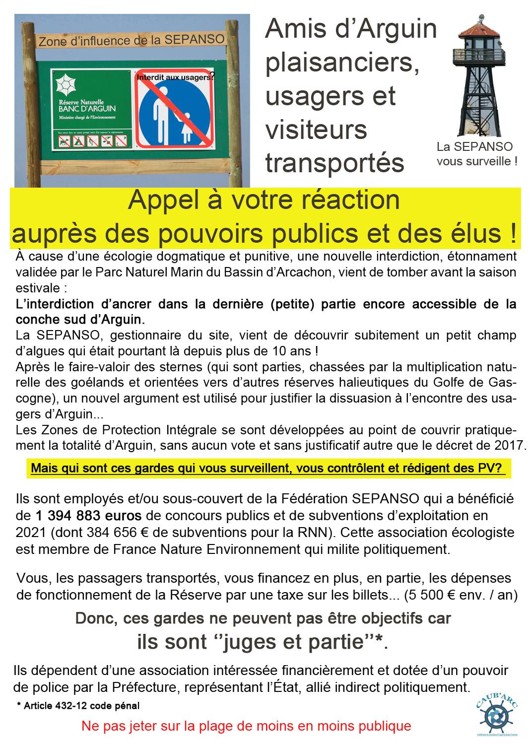 Tract caub arc arguin sepanso 072023 impression